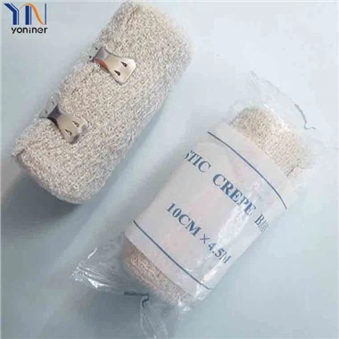 Lekárske bavlnené krepové bandáž s elastickými klipmi